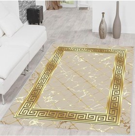 Resim Rovigo Dijital Baskı Yıkanabilir Kaymaz Taban Salon Halısı Rvg0326-sm37, Bej, 180 x 250 