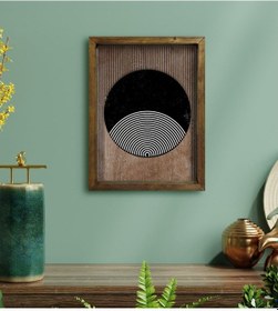 Resim Bk Home Modern Art Tasarımlı Doğal Masif Ahşap Çerçeveli Tablo-1 (551089846) 