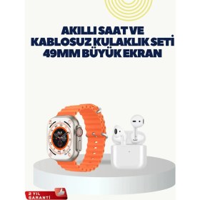 Resim Sepetopia Watch 9 Max Akıllı Saat Kulaklık Seti Sağlık Takipli 45 mm Geniş Ekran 