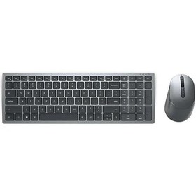 Resim Dell KM7120W Multi Device Türkçe Kablosuz Siyah Klavye Mouse Set Dell