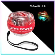 Resim Kırmızı Led Bilek Güç El Topu Kendiliğinden Başlayan Gyro Topu Powerball Kol El Kas Gücü Eğitmen Egzersiz Ekipmanları Güçlendirici 