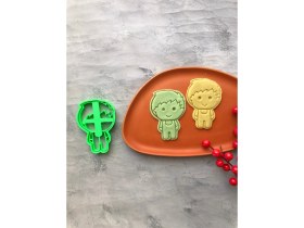 Resim Cestopieno 2'li Erkek Çocuk Hamur Şekillendirici/kurabiye, Seramik, Oyun Hamuru, Karışık Renk 6x9 cm 