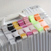 Resim 3 Adet Çok Renkli Ayarlanabilir Tokalı Bagaj Kayışı - Dayanıklı Seyahat ve Outdoor Aksesuarı, Valizler, Arabalar, Yürüyüş Ekipmanları İçin - Taşınabilir, Güvenli Bağlama, Canlı Renkler, Şık Tasarım, Sağlam Kayış 