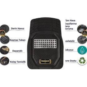 Resim Trakmats Land Rover Range Rover Velar 2021-2022-2023-2024-2025 Havuzlu Oto Paspas Orbital Krom Yeni Üretim 3D Araba Paspası Esnek 