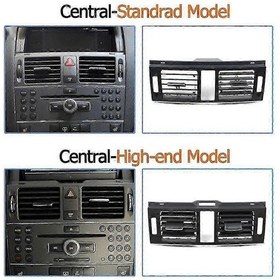 Resim Mercedes Benz C-serisi 2007 - 2011 Arka Standart İçin Geliştirilmiş Klima Havalandırma Izgarası 