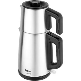 Resim Gri Fakir Çay Makinesi, Şık ve Dayanıklı Inox Tasarım, Hızlı ve Pratik Kullanımıyla. 