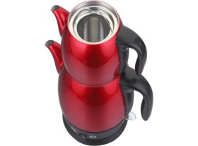 Resim Kırmızı Renkli Çay Makinası, Pratik ve Şık Tasarım 