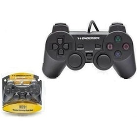 Resim Wonderboy W201S Pc Titreşimli Usb Oyun Kolu Gamepad 