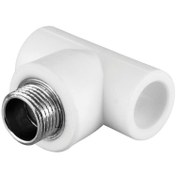 Resim 25x3/4x25 mm PPRC Dış Dișli Geçme Te Parçası 