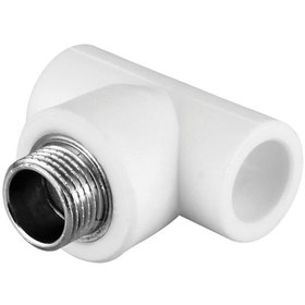 Resim 25x3/4x25 mm PPRC Dış Dișli Geçme Te Parçası 
