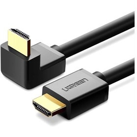 Resim Ugreen 90 Derece Açılı 4K HDMI Kablo 2 Metre Siyah 