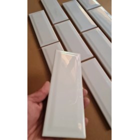 Resim Armada Çini 7x21 cm Metro Beyaz Desenli Çini Seramik Karo 