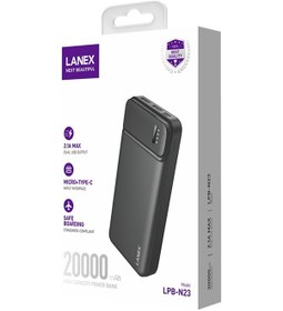 Resim Lanex LPB-N23 20.000 mAh Powerbank Siyah M414 