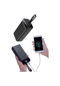 Resim Taşınabilir Powerbank 50.000 Mah 4 Girişli Hızlı Şarj Led Göstergeli Fenerli Şarj 