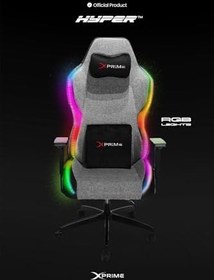Resim XPRIME xPrime Hyper Pro ARGB Ledli + Hoparlörlü Oyuncu Koltuğu 