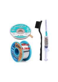 Resim Lehim Teli Mechanic 63sn/37pb 40 Gr 0,5mm, Flux Lehim Toplama,lehim Emme Fitili 3,5mm 4in1 X01 