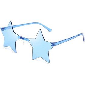 Resim Klassnum Pentagram Yıldız Şekilli Disko Gözlük - Cosplay Ve Moda Aksesuarı Ice Blueother51 Beyaz 