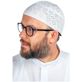 Resim Mercan Namaz Takkesi Beyaz 12 Adet 