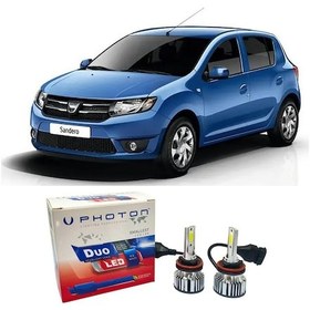 Resim Dacia Sandero Led Xenon Sis Far Ampulü H11 Duo Yeni Seri Beyaz 2007-2016 