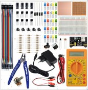 Resim Breaboard Temel Elektronik Eğitim Full Set Dt830d Multimetre Yankeski 