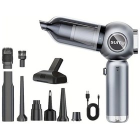 Resim Tongdashop 2025 Yeni Gümüş Kablosuz Araba Elektrikli Süpürge 16000pa Güçlü Emiş Ev Araç İçin 3 Mod Type-c 