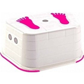 Resim Çocuk Basamağı - Beyaz - Pembe Nocolor-6f65cb02 