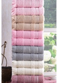 Resim Shiny El ve Yüz Havlu Seti 6'lı 50 x 90 CM Gri 