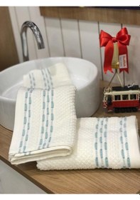 Resim Bronie 2'li El-yüz Havlusu 50x90 Mint 