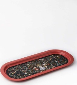 Resim Fairytale Desenli Baton Metal Tepsi, 16 X 35 Cm 