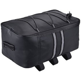 Resim Ysanam Ys01s 8l Bisiklet Bisiklet Arka Çanta Rafı Su Geçirmez Dağ Yolu Bisiklet Pannier Bagaj Taşıyıcı - Siyah Diğer 
