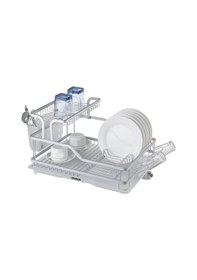 Resim Primanova İki Katlı Bulaşıklık Alüminyum Paslanmaz Bianka Şeffaf 