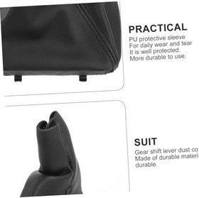 Resim Holibanna Vites başı toz kapağı Araba vites topuzu ı Vites topuzu aksesuar Araba vites topuzu değişimi Vites topuzu dış kaplama düğme vites kolu toz ceket e36 toz kaplamış 