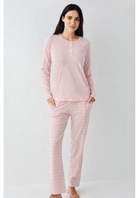 Resim Pierre Cardin Kadın Pembe Pijama Takımı Pc9080-s-v1 Pembe 