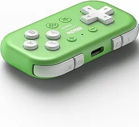 Resim 8Bitdo Mikro Bluetooth Gamepad Switch, Android ve Raspberry Pi için Cep Boyutunda Mini Denetleyici, Klavye Modunu Destekler (Yeşil) 