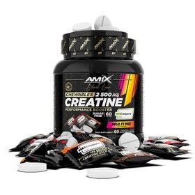 Resim Amix Black Line Creatine Creapure 2500mg 60 Chewable Tabs Zero Sugar 
