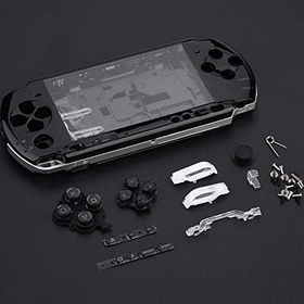 Resim PSP 3000 için tam Konut Durumda Değiştirme Kabuk Kapak Arka Onarım Parçaları PSP 3000 Sistemi Siyah 