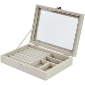 Resim Smarthome Takı Kutusu Krem 20x15cm 