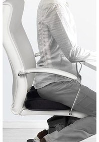 Resim Oto Araç Ofis Koltuk Sandalye Bel Destek Minderi Ve Visco Cocix Oturma Minderi 