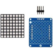 Resim 8X8 1.2 Inch Küçük I2C Bağlantılı Led Matris (Kırmızı) 