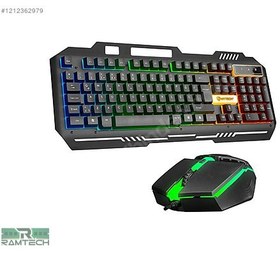 Resim Hytech HKM-X86 QUIN Zemin Aydınlatmalı GaminG Klavye Mouse Set 