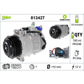 Resim VALEO 813427 Klima Kompresoru X164 09-12 W203 03-07 C219 05-10 W211 05-08 W163 01-05 W251 06-12 W221 05-13 Vito W639 06 A0012303211 (WK179665) 