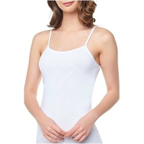 Resim Refox Kadın Beyaz 6 Adet Yıldızı Ip Askılı Ince Atlet 