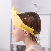 Resim Kulak Koruma Özellikli Çocuk Duş Bonesi - Su Geçirmez, Ayarlanabilir Banyo Şapkası Güvenlik & Konfor İçin - Şükran Günü, Cadılar Bayramı, Paskalya İçin Mükemmel Hediye - Pembe, Kırmızı, Mavi, Sarı Renklerde Mevcut 