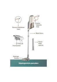 Resim Homend Dustroyer 1272H 2 in 1 Metal Borulu Kablolu Dikey Süpürge 