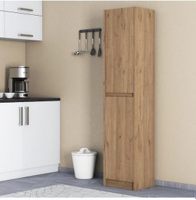 Resim Umg Mobilya Patentli Astira Kulpsuz Boy Dolabı, Mutfak Dolabı, Ayakkabılık, Kiler/banyo Dolabı, Elbise Dolabı Meşe 