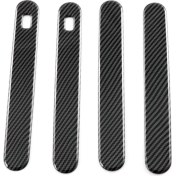 Resim Enigmatic Karbon Fiber Için Araba Dış Kapı Kolu Kapağı Kapağı Döşemesi (Yurt Dışından) 