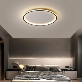 Resim Mediterian 50cm Yuvarlak Çift Yön Aydınlatmalı Kumandalı Renkli Tavan Avizesi 