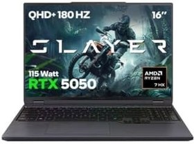 Resim Game Garaj Slayer R7T-5050 C3 AMD Ryzen 7 8840HX 32GB RAM 2TB SSD RTX5050 16" QHD+ 180Hz IPS FreeDOS Gaming Laptop 