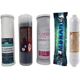 Resim Su Arıtma Cihazı Filtresi 5'li Filtre Seti Çift Karbonlu Ekonomik Set 