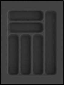 Resim Çekmece İçi Kaşıklık Ve Kepçelik Düzenleyici Antrasit 37x49 Cm 36,5x40 Cm Kadar Kesilebilir Antrasit 